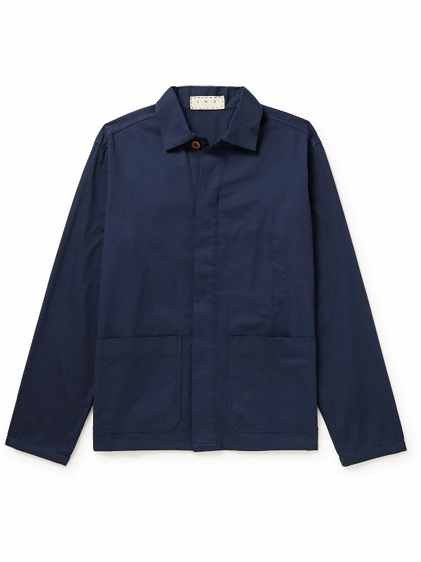 Photo: SMR DAYS - Arpoador Printed Linen Shirt Jacket - Blue