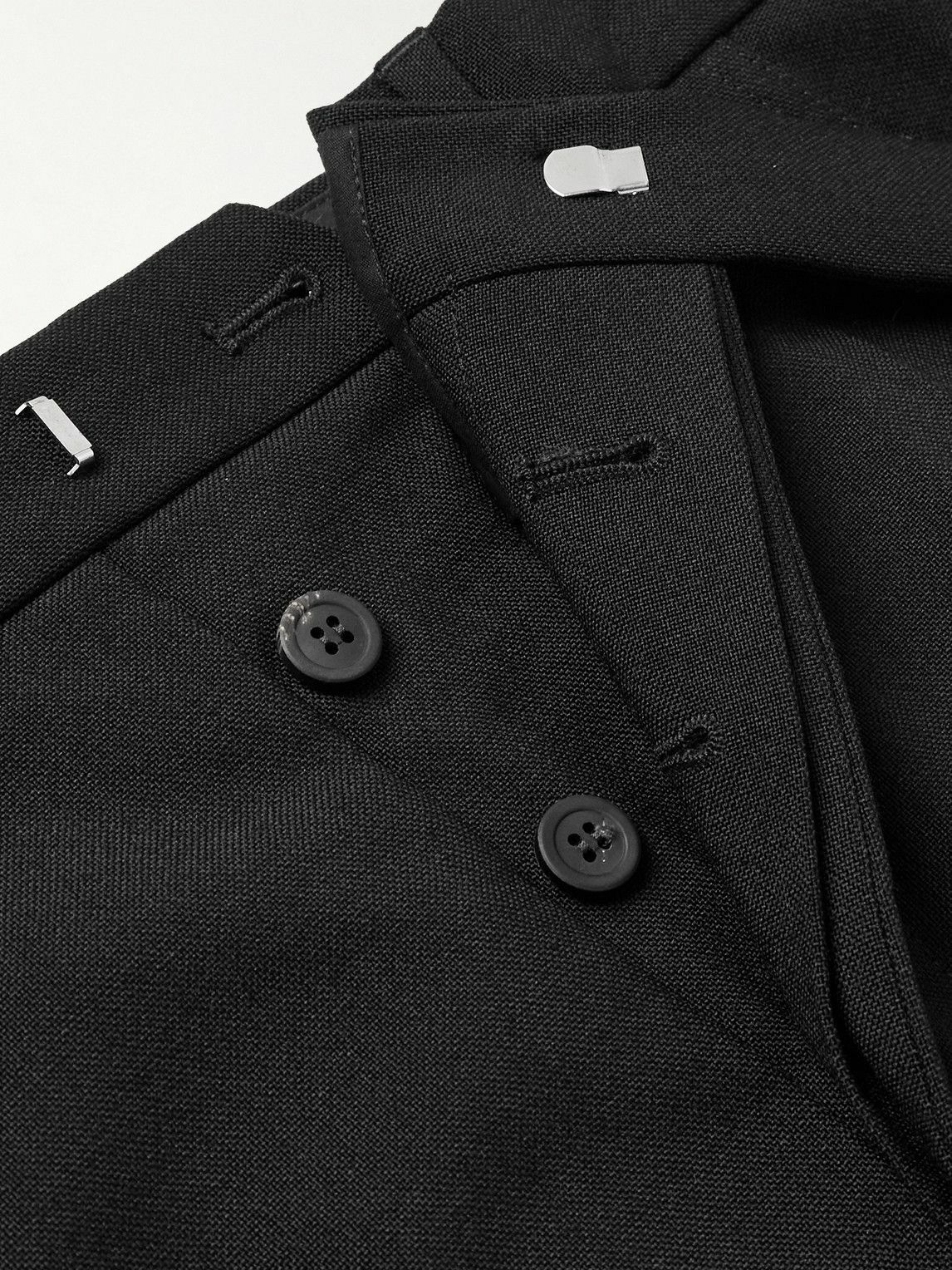 Rick Owens - Geth Straight-Leg Grain de Poudre Wool Trousers - Black