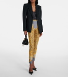Versace Printed jersey leggings