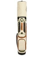 Malbon Antilles Embroidered Panelled Faux Leather Golf Cart bag - Cream - One Size