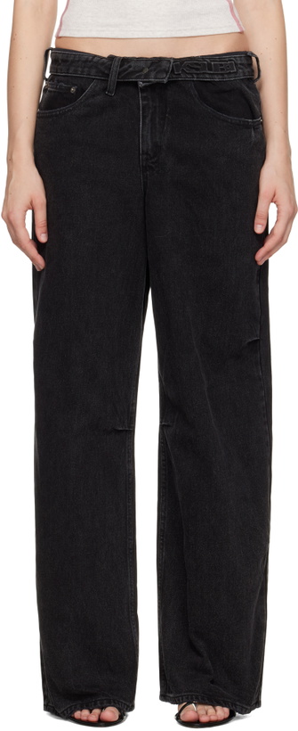 Photo: Ksubi Black Ksuper Flip Jeans