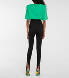The Attico - High-rise stirrup leggings