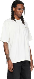 VETEMENTS Off-White Scribbled Logo Oversized T-shirt