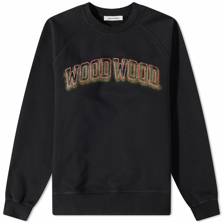 Photo: Wood Wood Men's Hester Ivy Logo Sweatshirt in Black