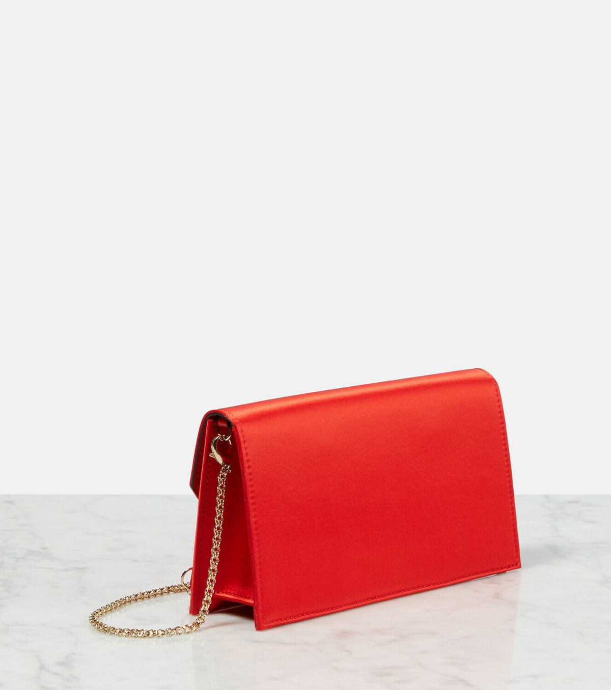 Christian Louboutin Loubi54 Small satin crossbody clutch Christian ...