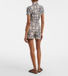 Loewe Paula's Ibiza Anagram cotton-blend shorts