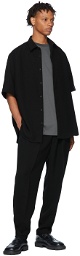 N.Hoolywood Black Polyester Trouser