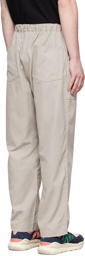 Comme des Garçons Homme Grey Cotton Trousers