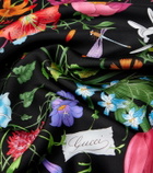 Gucci Floral silk twill scarf