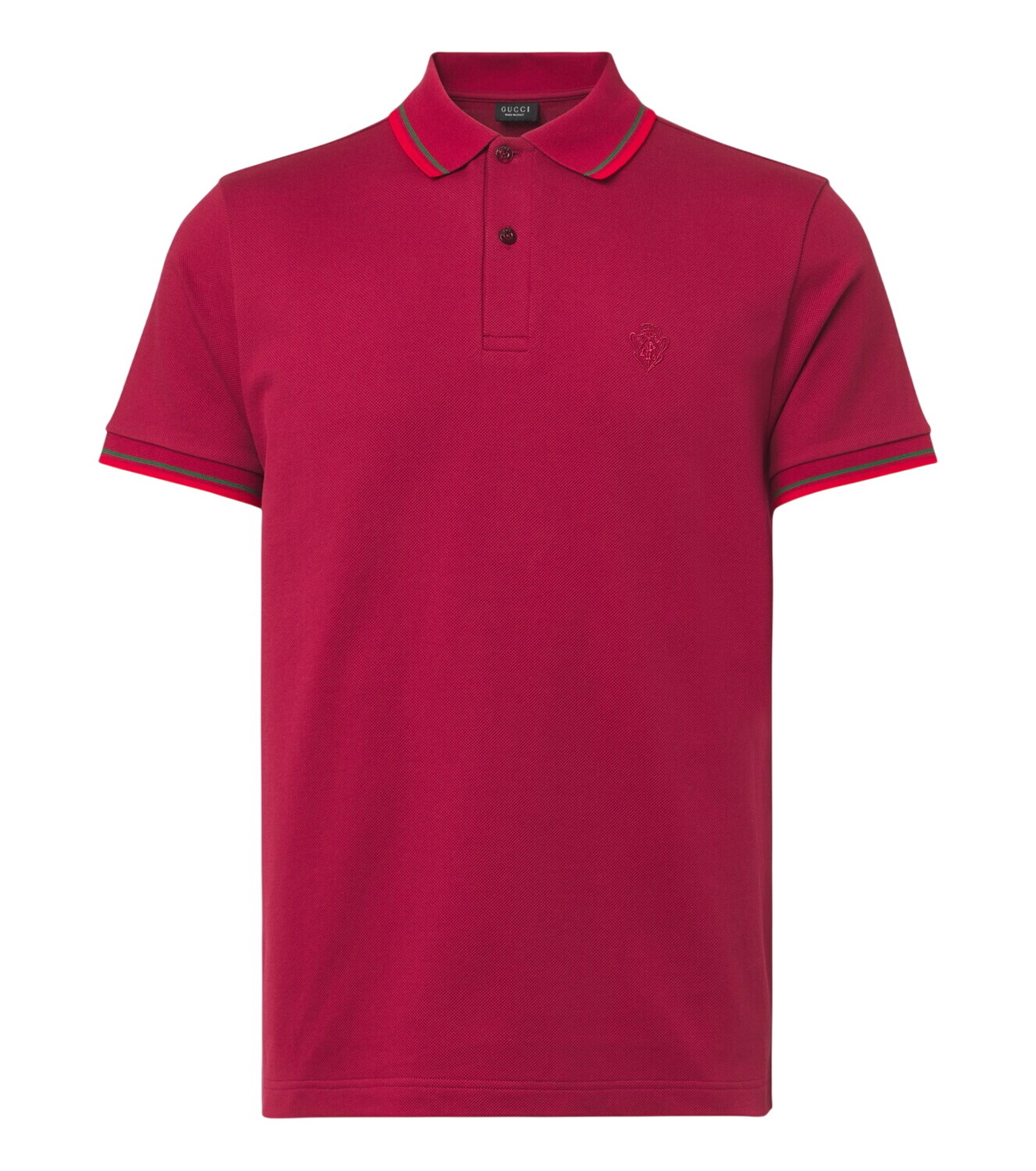 Gucci Men's Logo Collar Polo in White Gucci