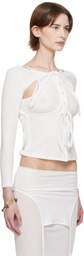 Eckhaus Latta White Flip Top
