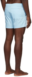 TOM FORD Blue Compact Poplin Swim Shorts