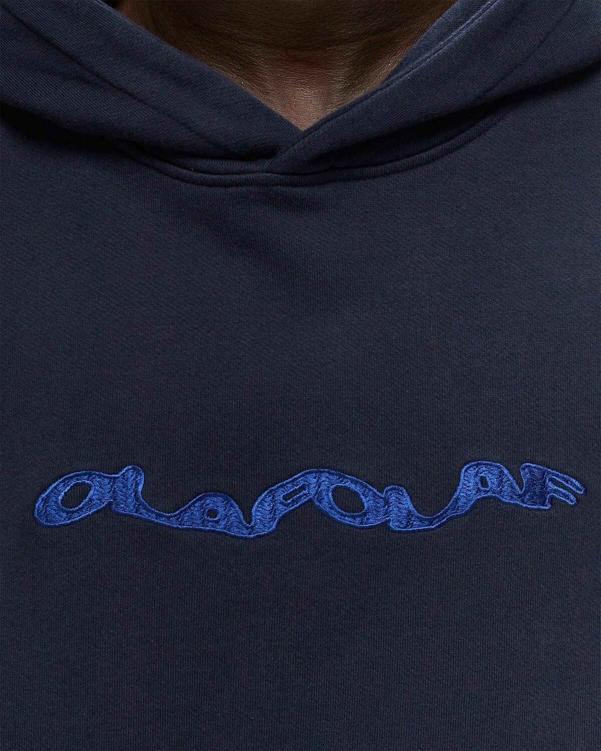 ølåf Wavy Drift Hoodie Blue Hoodies
