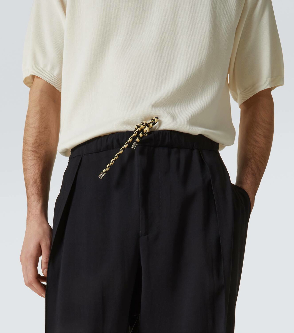 Plan C High-rise wide-leg pants