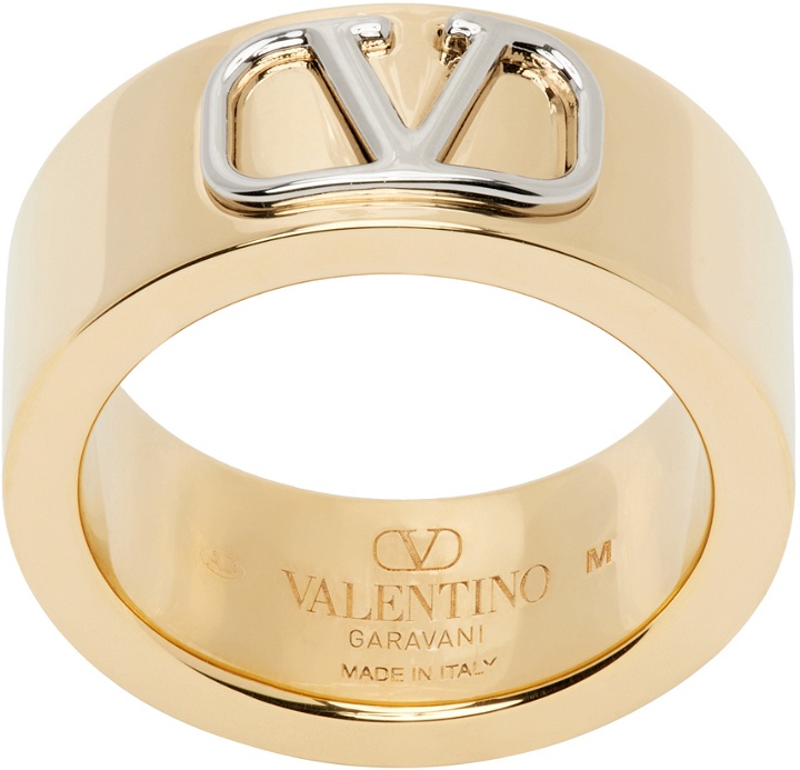 Photo: Valentino Garavani Gold VLogo Ring