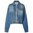 YMC Women's Burnside Denim Jacket in Washed Indigo