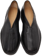 Lemaire Black Square Toe Loafers