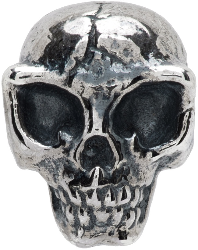 Photo: Yohji Yamamoto Silver Alien Skull Pierce Single Earring