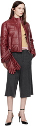Saks Potts Pink Franklin Leather Jacket