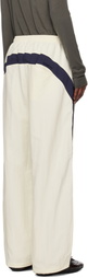 OPEN YY Beige & Navy YY Color Block Lounge Pants