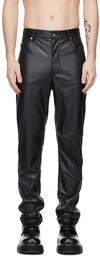 Eckhaus Latta Black Not Leather El Jean Pants