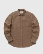 Portuguese Flannel Abstract Pied Poule Brown - Mens - Longsleeves