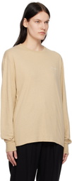 Saturdays NYC Khaki Chain Script Long Sleeve T-Shirt