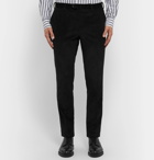 De Petrillo - Black Slim-Fit Cotton and Cashmere-Blend Corduroy Suit Trousers - Black