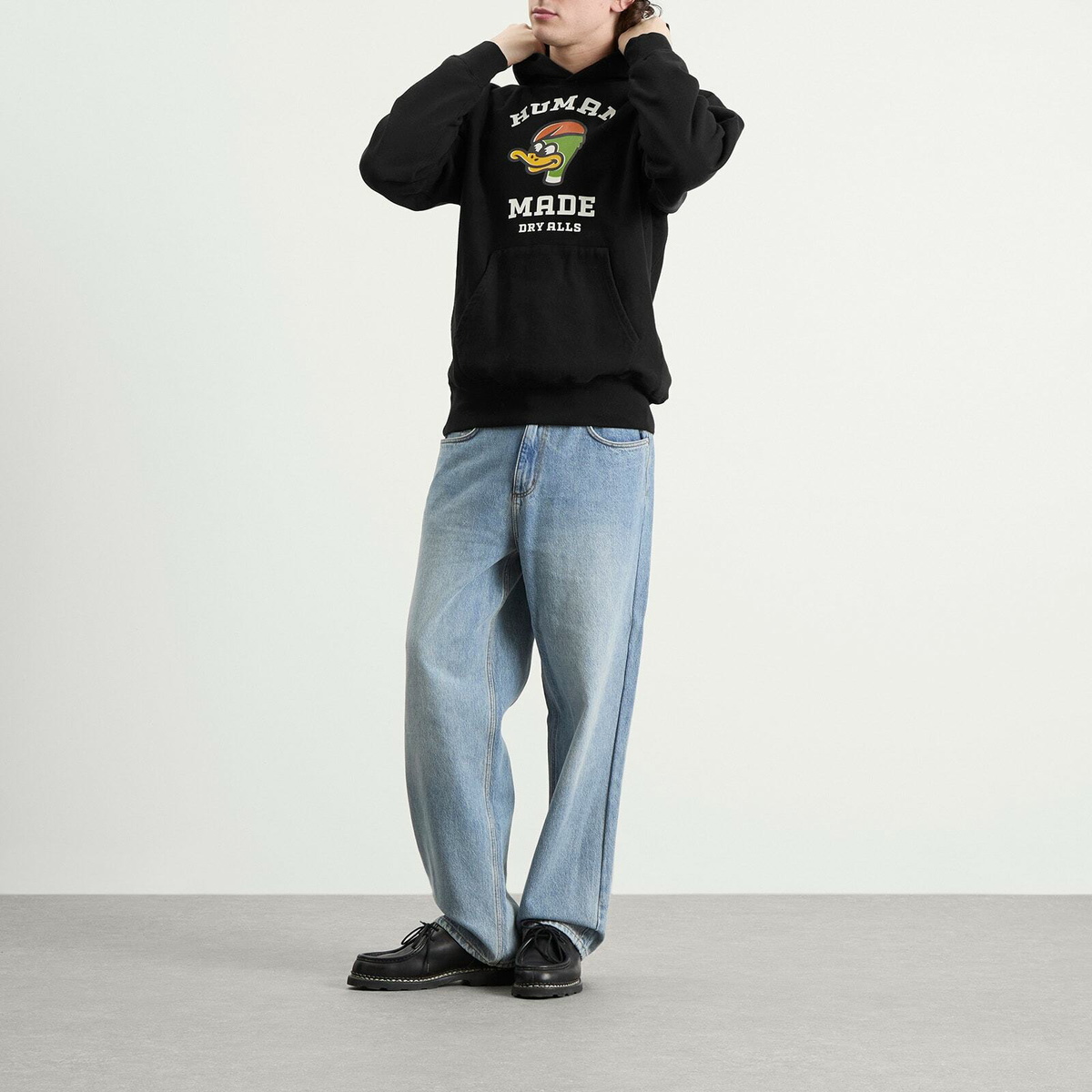 Human Made Men's Duck Head Heavyweight Hoodie in Black Human Made