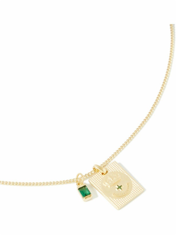 Photo: Miansai - Lineage Gold Vermeil and Quartz Pendant Necklace