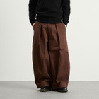 YMC Men's Garment Dyed Modal Deadbeat Trouser in Brown