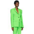Kwaidan Editions Green Double-Faced Wool Blazer