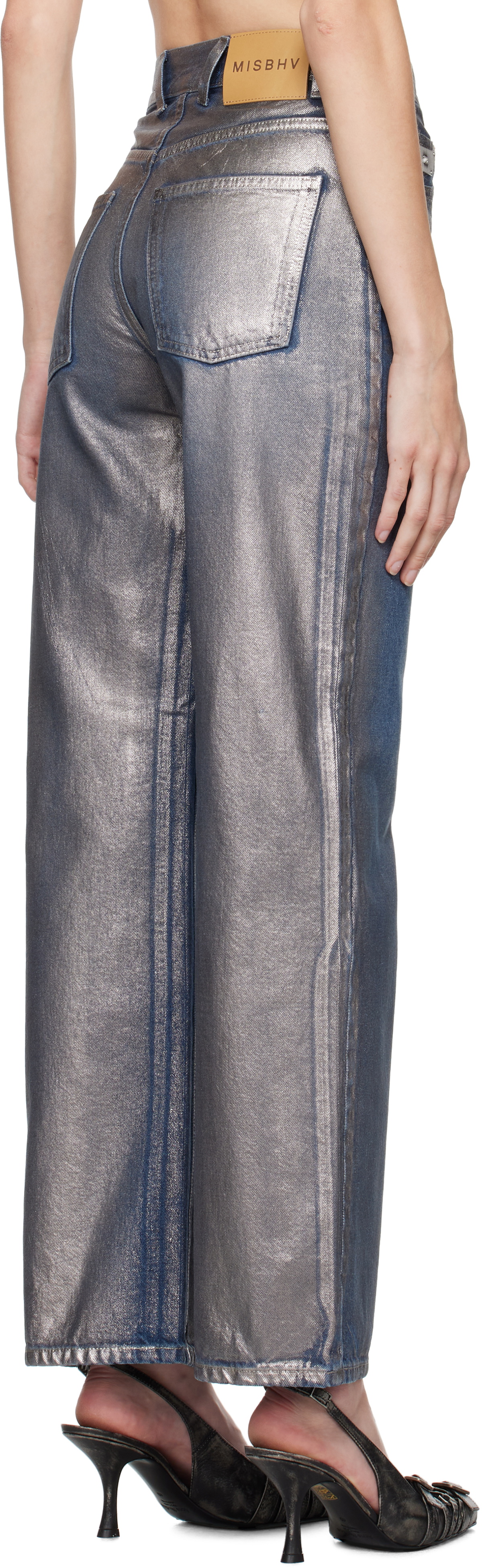 MISBHV Silver Coated Dirt Jeans