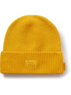 Abc. 123. - Logo-Appliquéd Ribbed Cotton Beanie