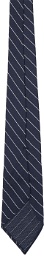 RRL Navy & White Grenadine Tie