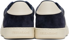 Ferragamo Navy Signature Low-Top Sneakers