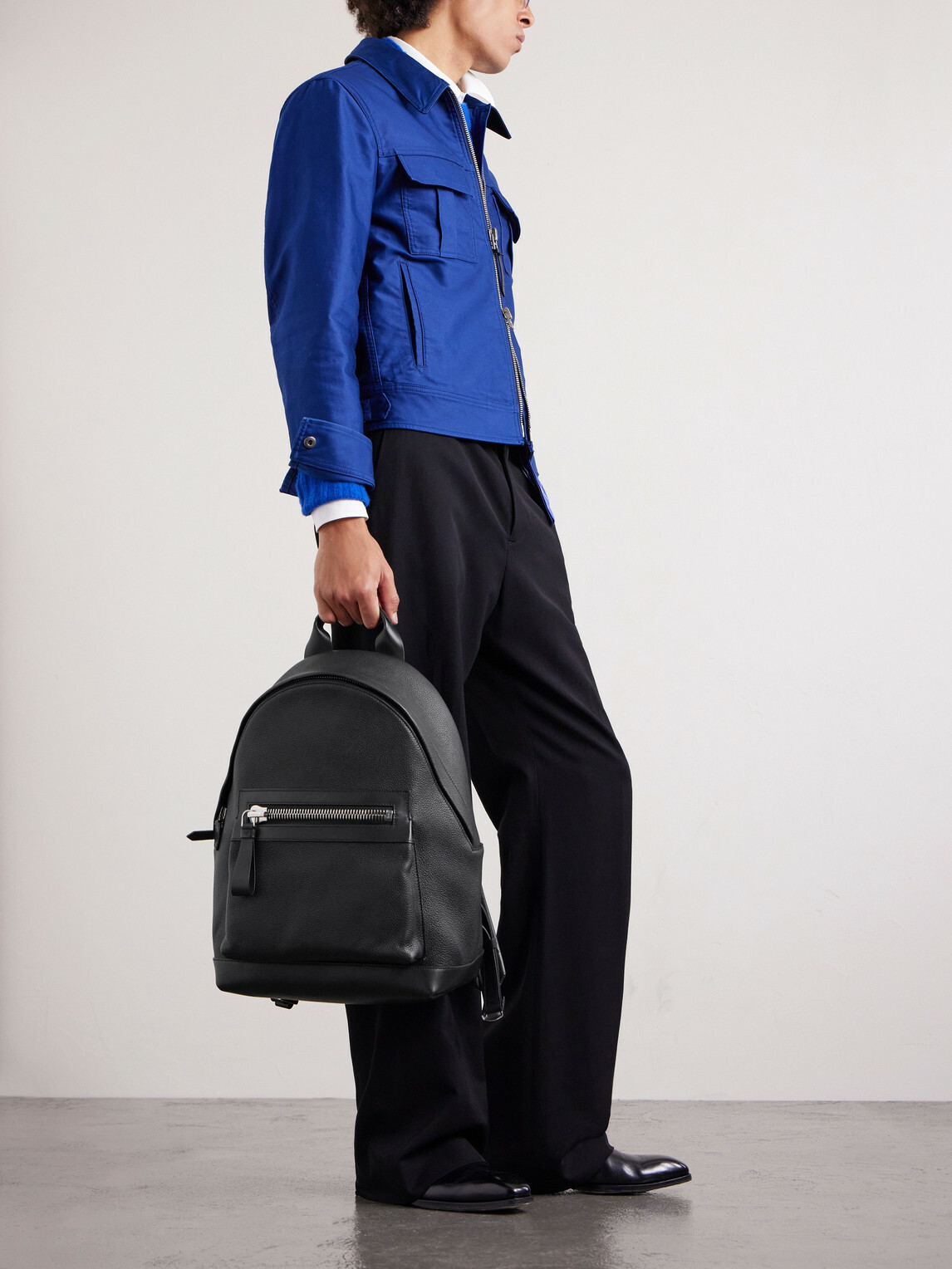 TOM FORD - Buckley Full-Grain Leather Backpack
