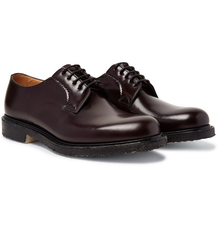 Photo: Church's - Shannon Whole-Cut Polished-Leather Derby Shoes - Men - Burgundy
