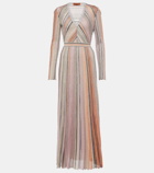 Missoni Pleated lamé maxi dress