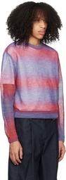 Wooyoungmi Pink & Purple Gradient Stripe Sweater