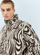 ERL Zebra Quilted Puffer Jacket