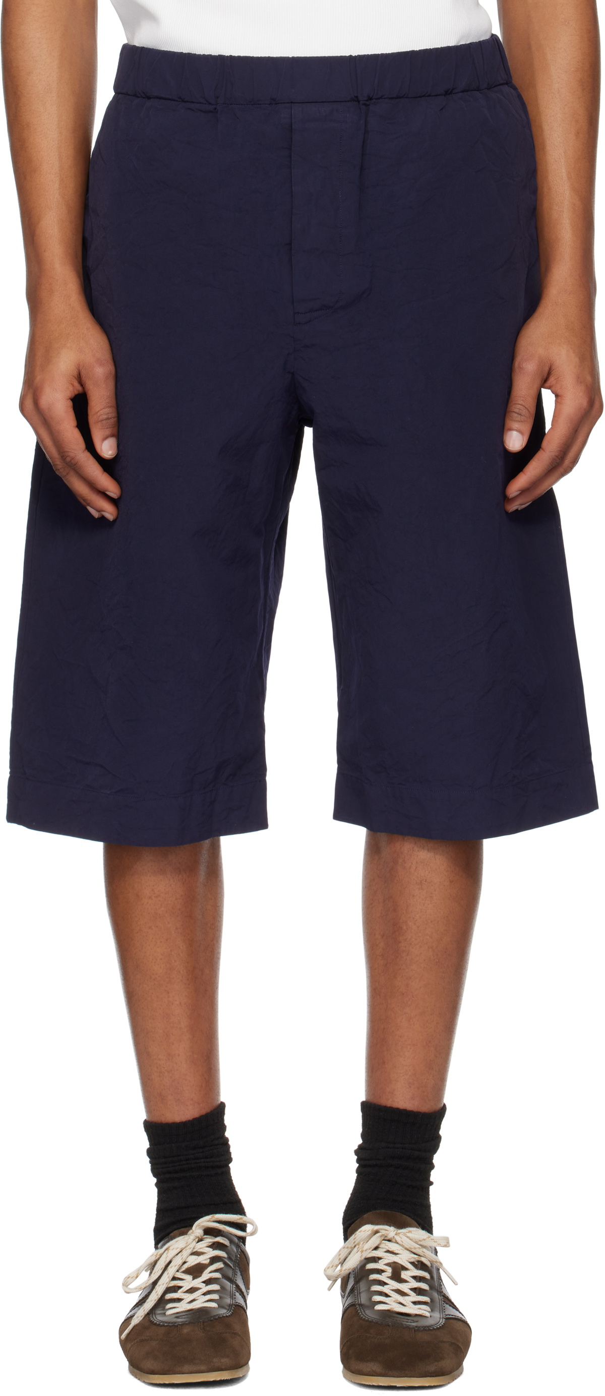 CASEY CASEY Black Jog Ah Militaire Shorts CASEY CASEY