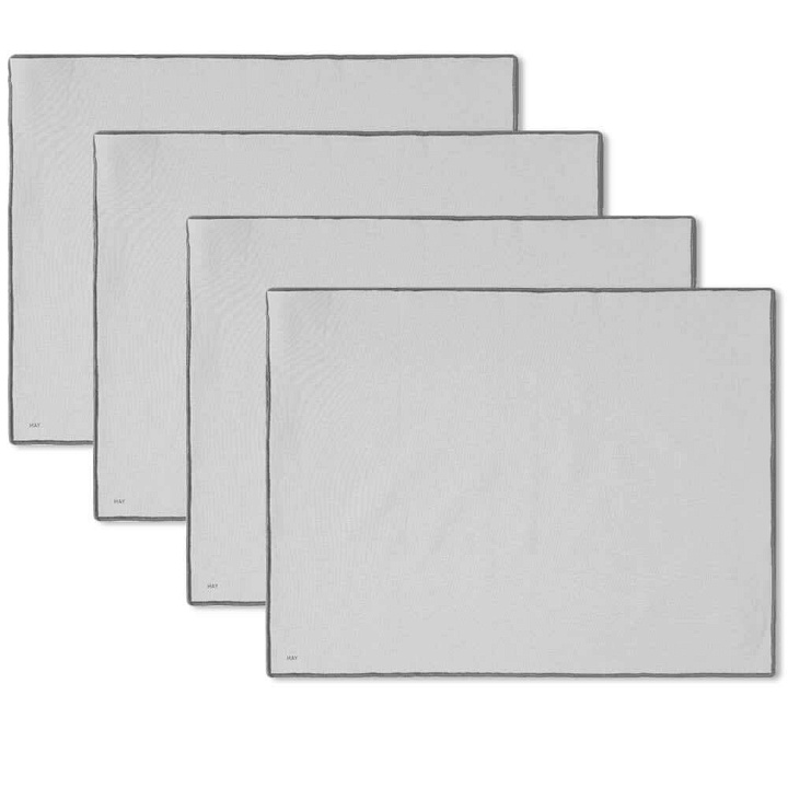 Photo: HAY Contour Place Mat - Set of 4 in Grey 