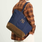 New Era New York Yankees Suede Denim Tote Bag in Blue 