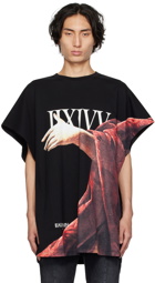 Balmain Black Statue Print T-Shirt