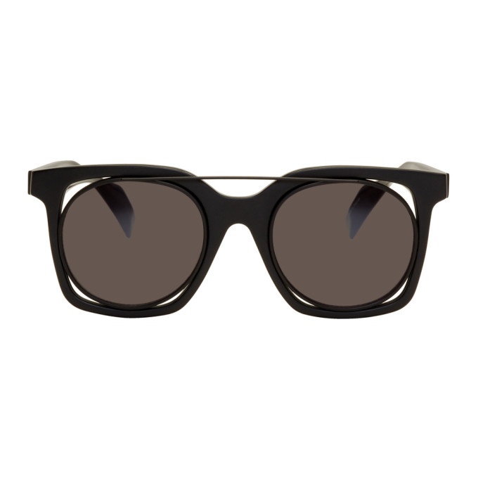 Photo: Yohji Yamamoto Black Square Wire Frame Sunglasses