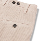 Barena - Tapered Stretch-Cotton Corduroy Trousers - Men - Cream