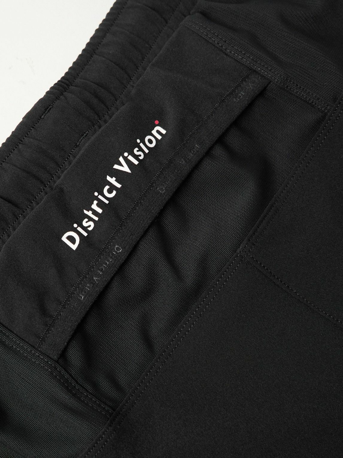 DISTRICT VISION - 5" Straight-Leg Logo-Print Stretch-Jersey Running Shorts - Black