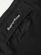 DISTRICT VISION - 5" Straight-Leg Logo-Print Stretch-Jersey Running Shorts - Black