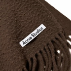 Acne Studios Men's Vargo Boiled Wool Scarf in Taupe Grey